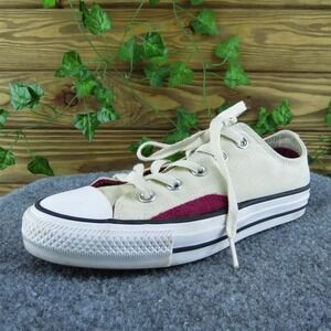 Converse Chuck Taylor Pro Cons Women Sneaker Shoes Beige Fabric Lace Up Size 5.5